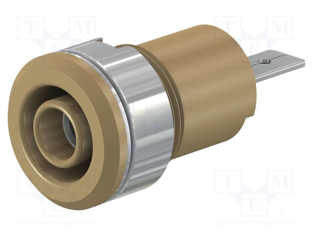 24A; insulated; Urated: 1kV; brown; Mat: brass; Overall len: 30.5mm