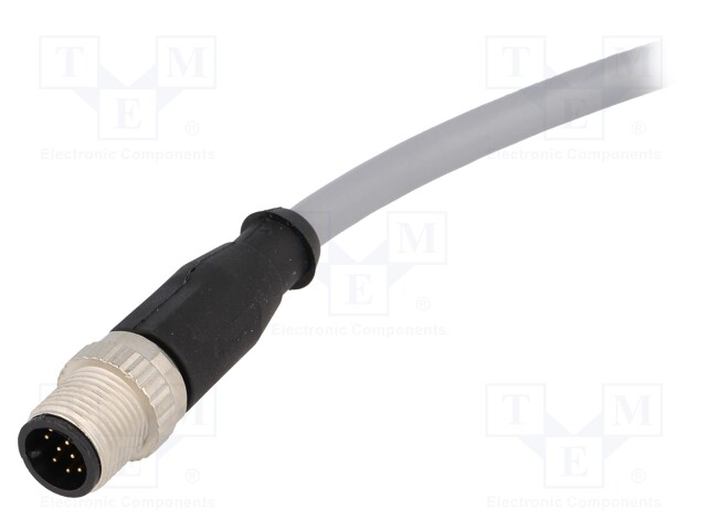 Plug; M12; PIN: 12; male; A code-DeviceNet / CANopen; 1m; straight