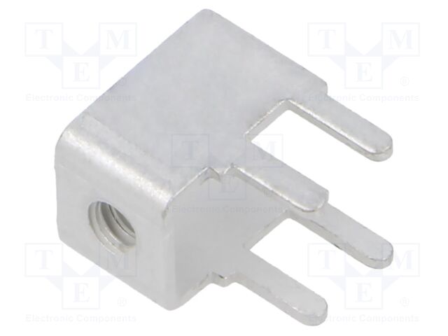 Terminal: screw terminal; THT,screw terminal; silver; angled 90°