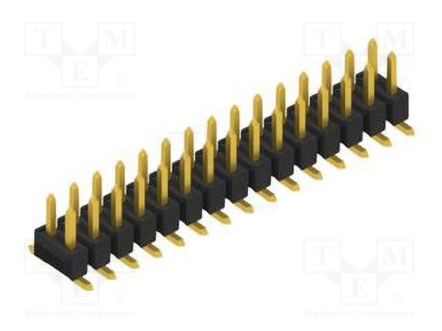 Connector: pin strips; pin header; male; PIN: 30; 2.54mm; SMT; 2x15