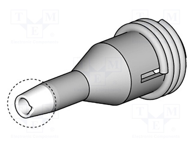 Nozzle: desoldering; 1.2x1.6mm; Features: for cleaning pads