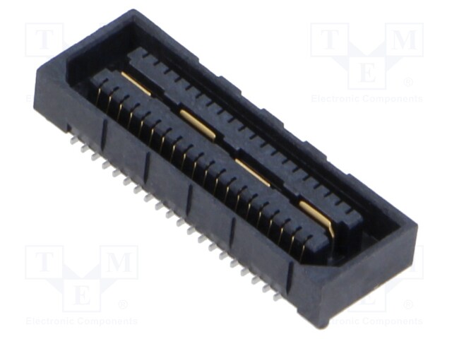 Connector: PCB to PCB; female; PIN: 40; 0.8mm; QSE; gold-plated; SMT