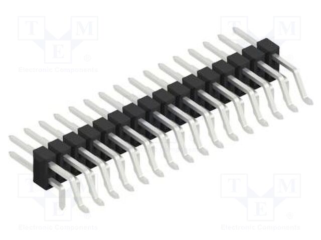 Connector: pin strips; pin header; male; PIN: 32; 2.54mm; SMT,THT