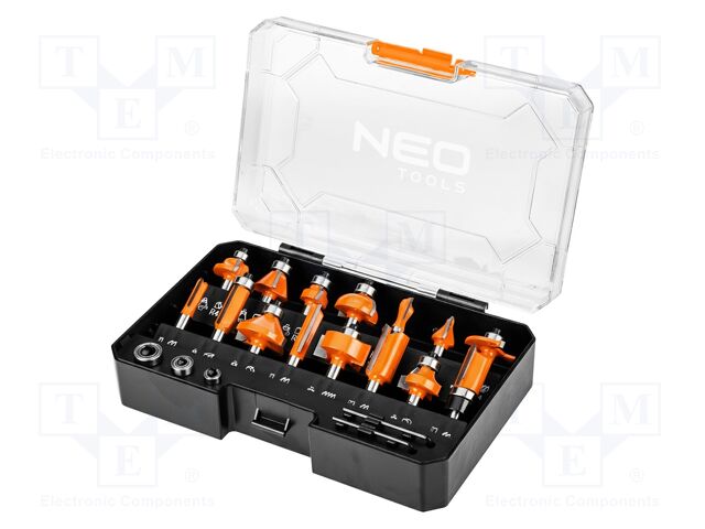 Mill; 8mm; wood; 15pcs; Material: cemented carbide