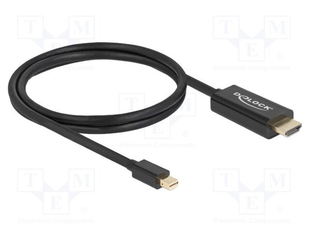 Cable; HDMI plug,mini DisplayPort plug; High Speed; Len: 3m