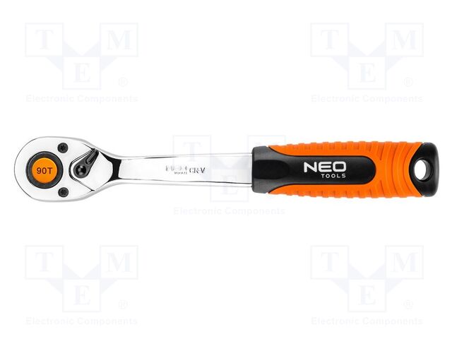 Rattle; 3/8"; with switch; 200mm; Teeth: 90