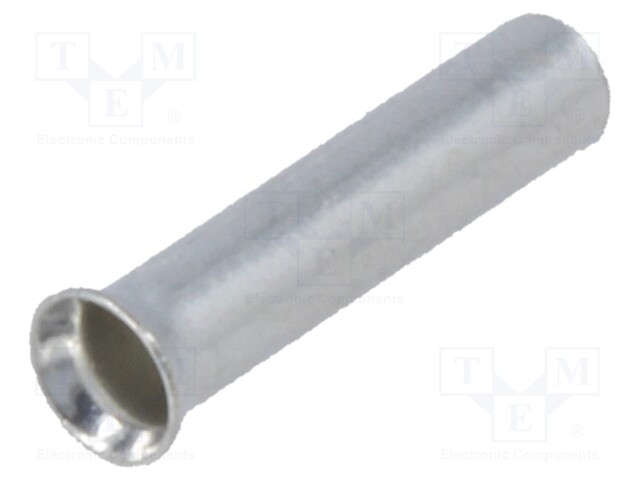 Bootlace ferrule; non-insulated; copper; 1mm2; 8mm; tinned