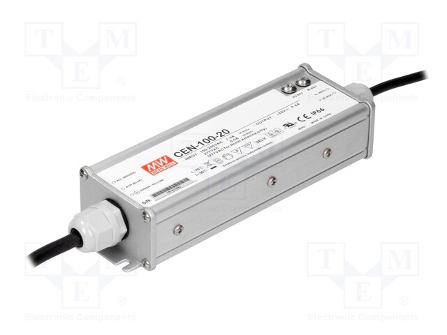 Power supply: switched-mode; LED; 96W; 20VDC; 17÷22VDC; 4.8A; IP66