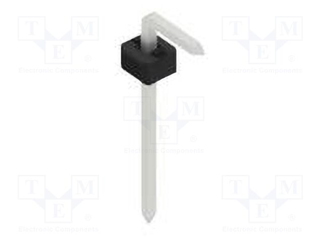 Connector: pin strips; pin header; male; PIN: 1; 2mm; THT; 1x1; 100V