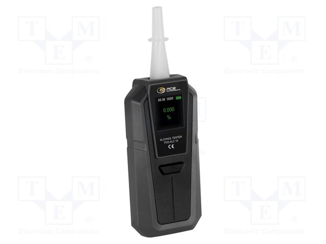 Tester: breathalyser; LCD 1,4"; 0÷0,4%BAC; Meas.accur: ±0,015%BAC