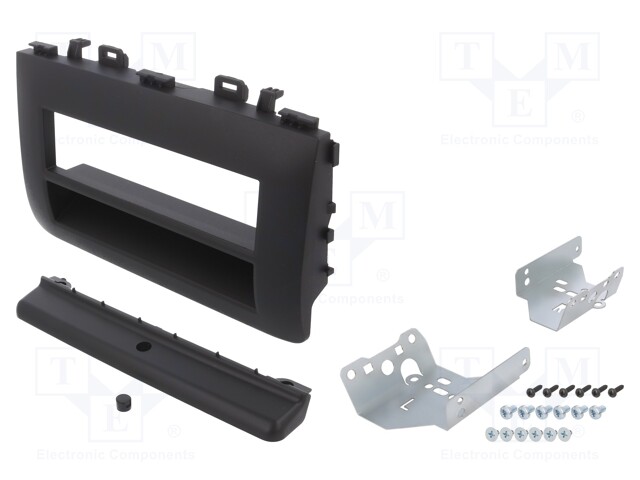 Radio mounting frame; Kia; 1 DIN; matt black