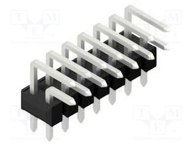 Connector: pin strips; pin header; male; PIN: 14; 2.54mm; THT; 2x7