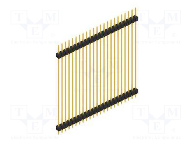 Connector: pin strips; pin header; male; PIN: 23; 2.54mm; THT; 1x23