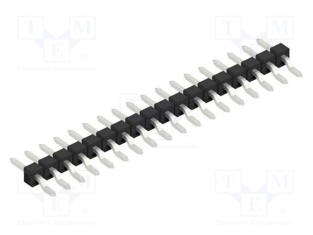 Connector: pin strips; pin header; male; PIN: 18; 2.54mm; SMT; 1x18