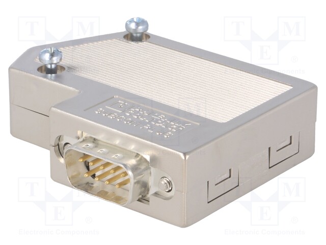 D-Sub; PIN: 9; Profibus; angled 55°; spring clamp; for cable