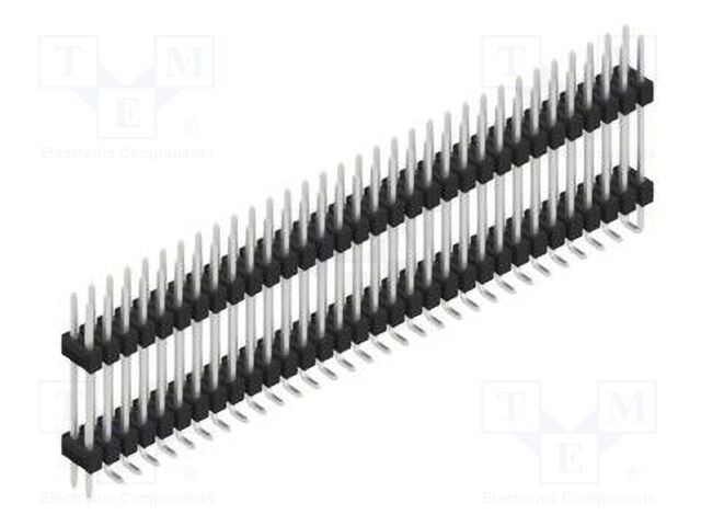 Connector: pin strips; pin header; male; PIN: 64; 2.54mm; SMT; 2x32