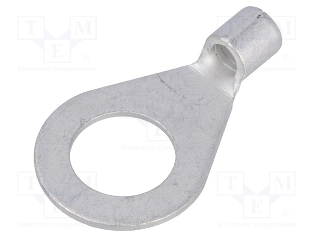 Ring terminal; M10; 4÷6mm2; crimped; for cable; non-insulated