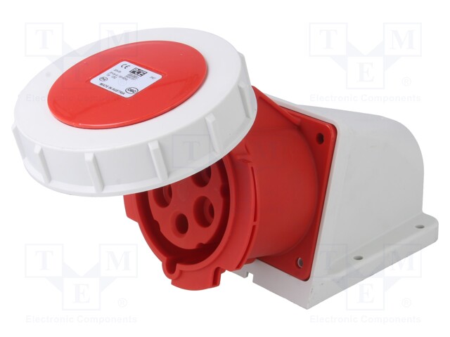 Connector: AC supply 3-phase; socket; female; 32A; 400VAC; IP67