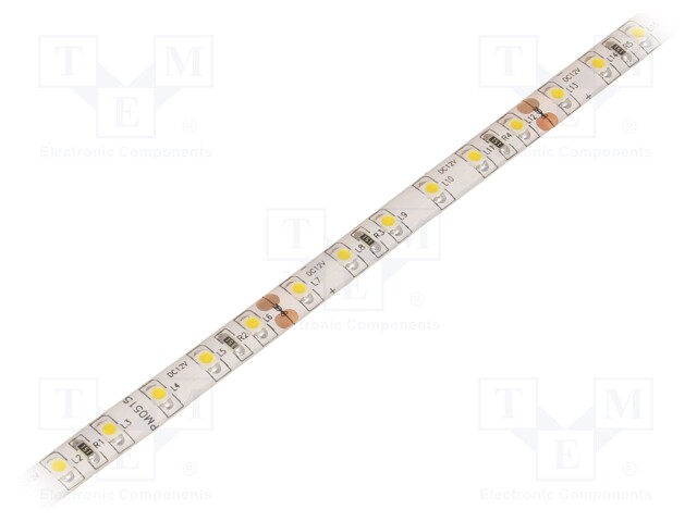 LED tape; white warm; LED/m: 96; SMD; 3528; 12V; W: 8mm; 120°; in gel