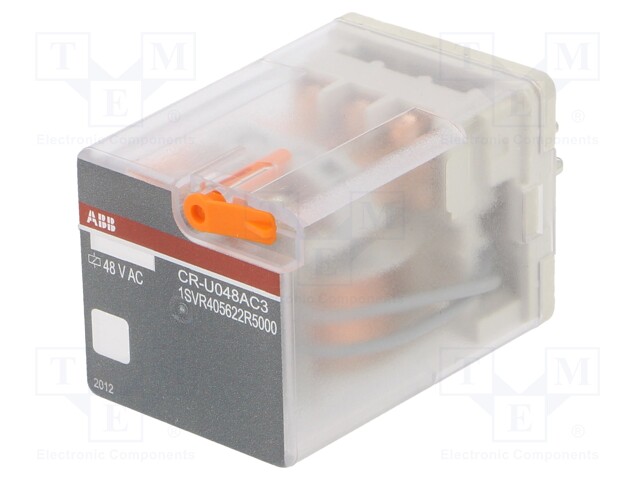 Relay: electromagnetic; 3PDT; Ucoil: 48VAC; 10A; max.250VDC; 83g