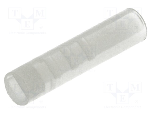 Spacer sleeve; LED; Øout: 4mm; ØLED: 3mm; L: 17.5mm; natural; UL94V-2