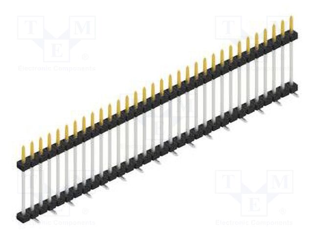 Connector: pin strips; pin header; male; PIN: 32; 2mm; SMT; 1x32