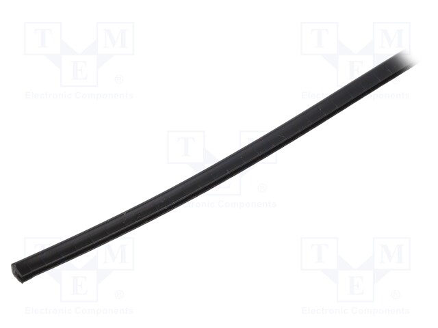 Hole and edge shield; polyetylene; L: 30.5m; black; H: 4.1mm