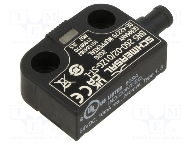 Safety switch: magnetic; BNS 260; NC x3; IP67; Electr.connect: M8