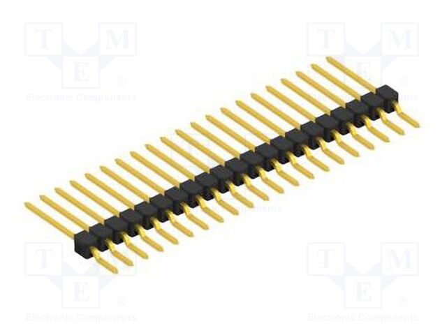 Connector: pin strips; pin header; male; PIN: 21; 2.54mm; SMT; 1x21
