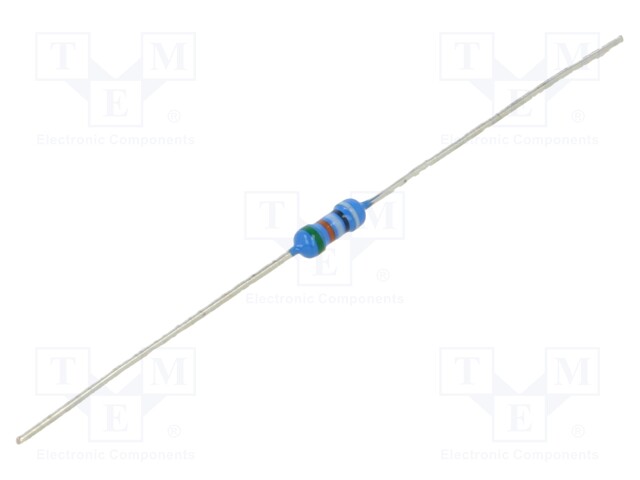 Resistor: metal film; THT; 909kΩ; 250mW; ±0.5%; 6.3x2.3mm; 10ppm/°C