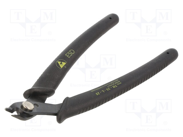 Pliers; cutting,miniature,curved; ESD; 160mm