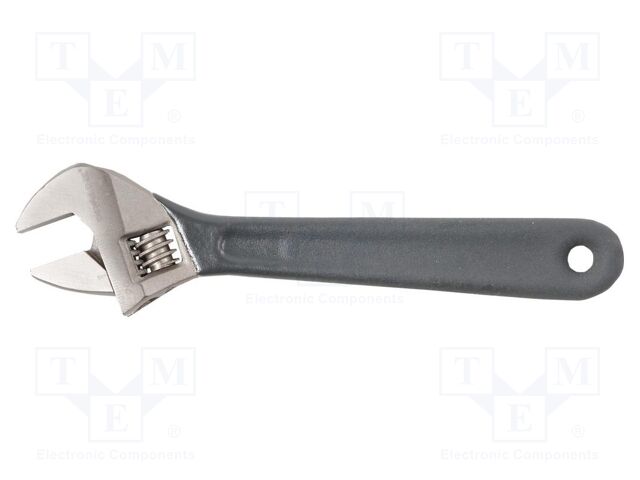 Wrench; adjustable; 600mm; Max jaw capacity: 62mm; forged,satin
