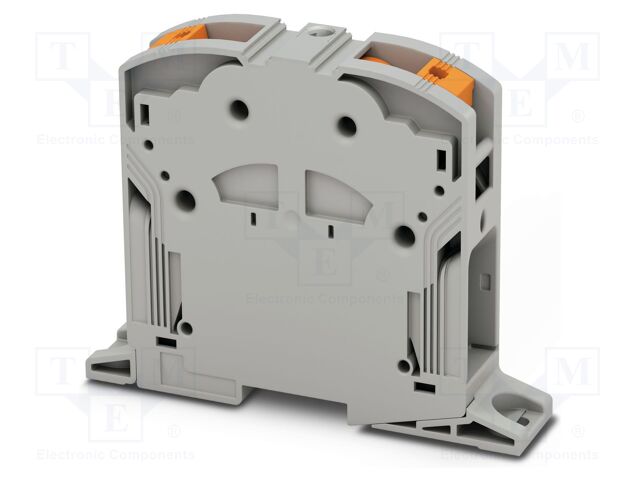 Splice terminal: rail; PA; L: 108.3mm; ways: 1; terminals: 2; W: 31mm