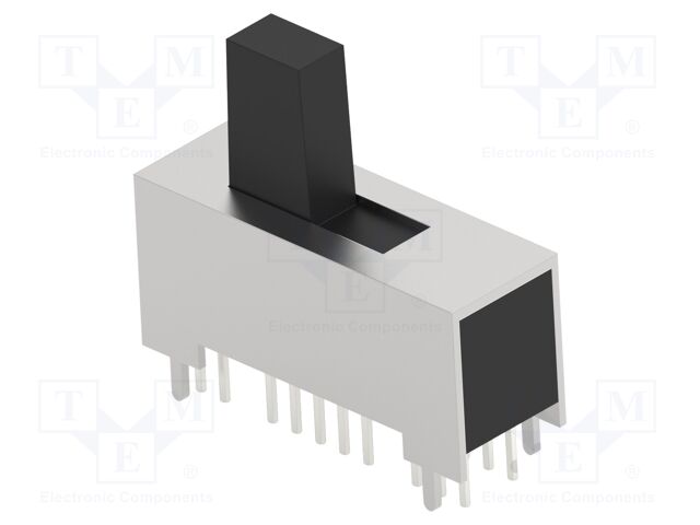 Switch: slide; Pos: 4; 0.3A/125VAC; ON-ON-ON-ON; THT; Leads: for PCB