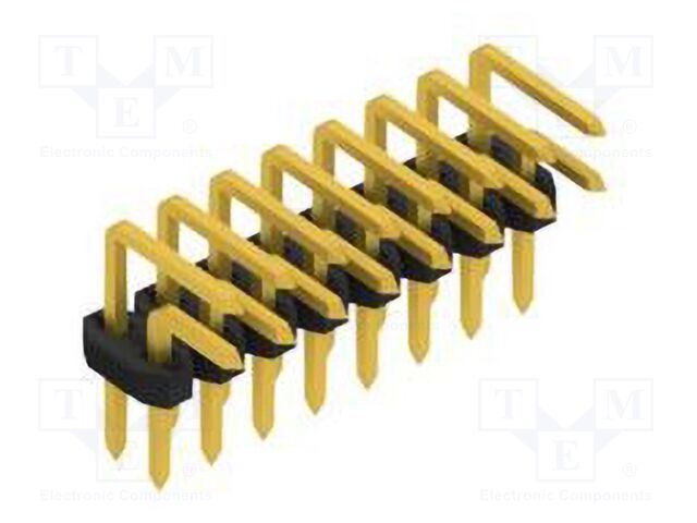 Connector: pin strips; pin header; male; PIN: 16; 2mm; THT; 2x8; 100V
