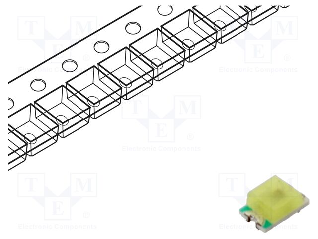 LED; green; blinking; 400mcd; 120°; 3÷5V; 20mA; 2x1.25x0.8mm; 0805