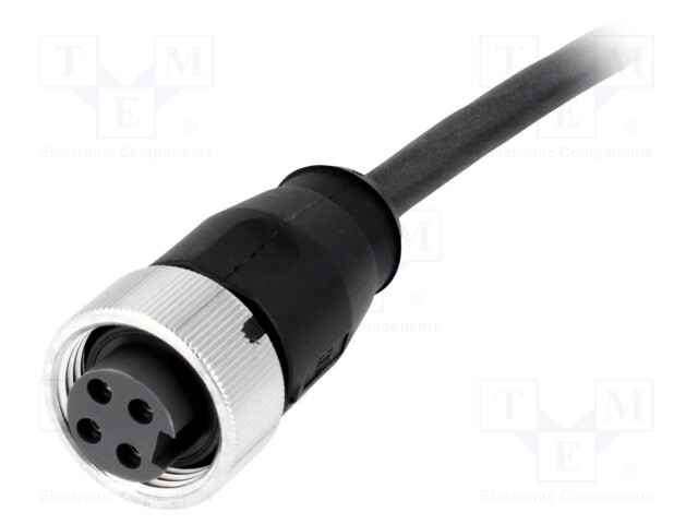 Plug; 7/8"; 1.5m; female; PIN: 4; straight; with lead; TPU
