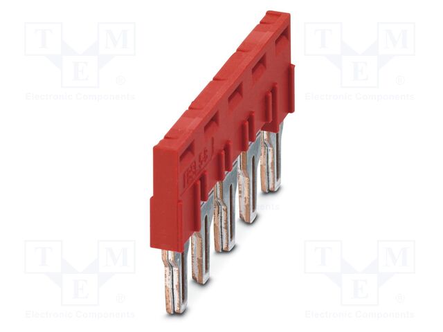 Bridge; PA; L: 20.38mm; ways: 5; W: 39.3mm; H: 20.38mm; Body: red