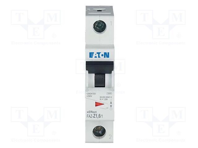 Circuit breaker; 230/400VAC; Inom: 1.6A; Poles: 1; DIN; Charact: Z