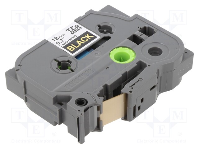 Tape; Width: 18mm; Colour: black; Character colour: golden; L: 8m