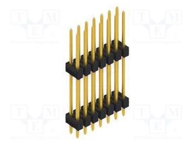 Connector: pin strips; pin header; male; PIN: 14; 2.54mm; THT; 2x7