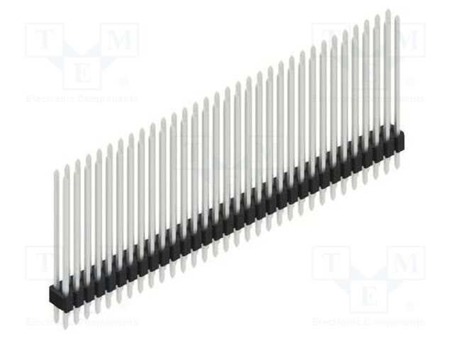 Connector: pin strips; pin header; male; PIN: 64; 1.27mm; THT; 2x32
