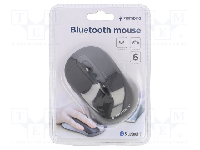 Optical mouse; black; wireless,Bluetooth 3.0 EDR; No.of butt: 6