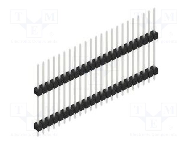 Connector: pin strips; pin header; male; PIN: 23; 2.54mm; THT; 1x23