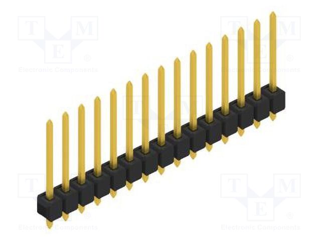 Connector: pin strips; pin header; male; PIN: 15; 2.54mm; THT; 1x15