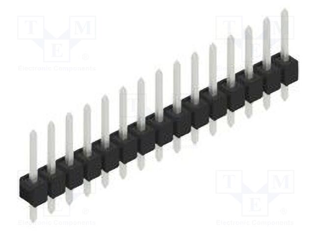 Connector: pin strips; pin header; male; PIN: 15; 2.54mm; THT; 1x15
