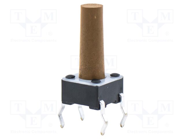 Microswitch TACT; SPST-NO; Pos: 2; 0.05A/12VDC; THT; 0.98N; 6x6x4mm