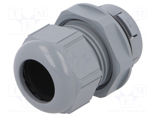 Cable gland; IP68; Mat: polyamide; dark grey; push-in