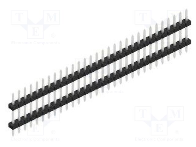 Connector: pin strips; pin header; male; PIN: 30; 2mm; THT; 1x30