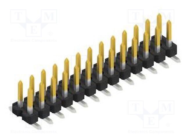 Connector: pin strips; pin header; male; PIN: 26; 2.54mm; SMT; 2x13